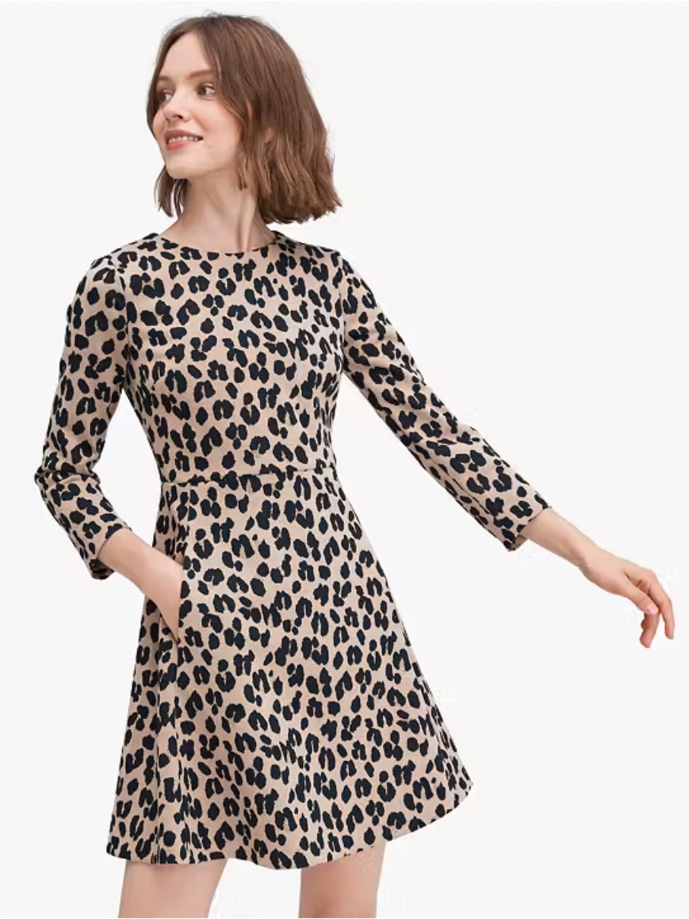 Kate Spade Forest Feline Jacquard Dress